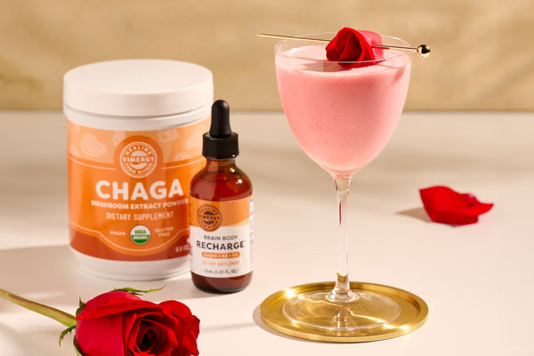A Heartfelt Valentine’s Toast  : Chaga + Brain Body Recharge* Mocktail