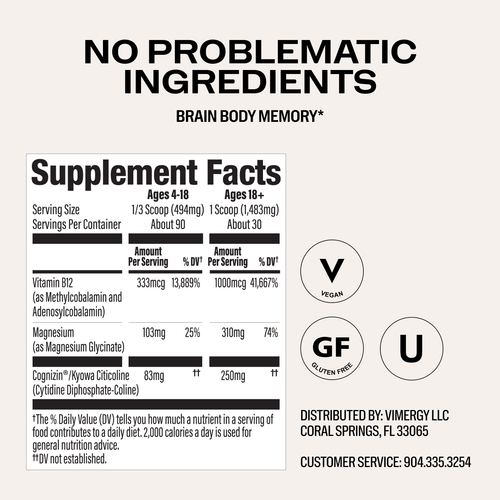 Brain Body Memory Vimergy Supplements Vitamins