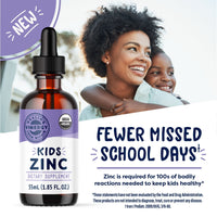 Kids Organic Liquid Zinc Vimergy Supplements Vitamins