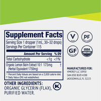 Organic Lemon Balm Vimergy Supplements Vitamins