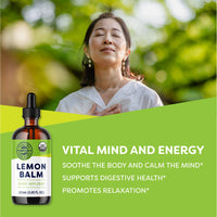 Organic Lemon Balm Vimergy Supplements Vitamins