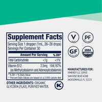 Organic Liquid B12 Vimergy Supplements Vitamins