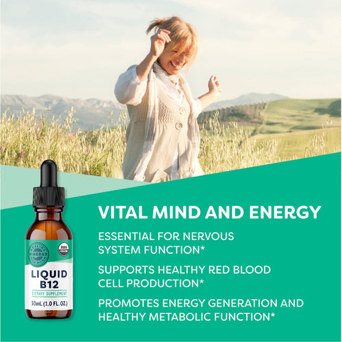 Organic Liquid B12 Vimergy Supplements Vitamins