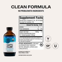 Organic Liquid Cat's Claw Vimergy Supplements Vitamins
