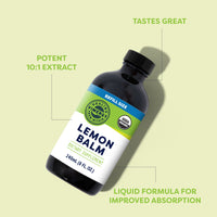 Organic Liquid Lemon Balm Vimergy Supplements Vitamins