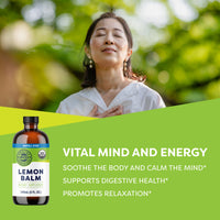 Organic Liquid Lemon Balm Vimergy Supplements Vitamins