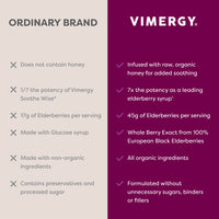 Soothe Wise* Elderberry & Raw Honey Syrup Vimergy Supplements Vitamins