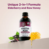 Soothe Wise* Elderberry & Raw Honey Syrup Vimergy Supplements Vitamins