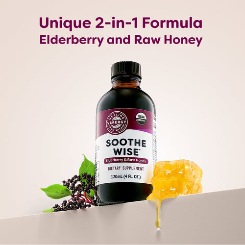 Soothe Wise* Elderberry & Raw Honey Syrup Vimergy Supplements Vitamins