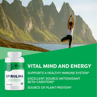 USA Grown Spirulina Caps Vimergy Supplements Vitamins