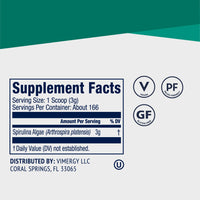 USA Grown Spirulina Vimergy Supplements Vitamins
