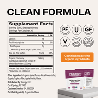 VIMERGY Berrylicious Immunity Vitamins Supplement Chewable Drops|type_supplement_facts