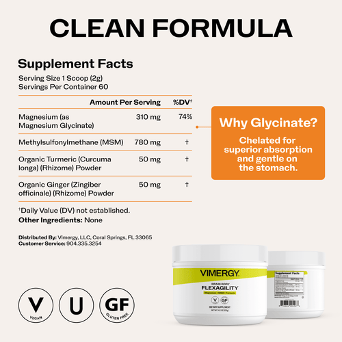VIMERGY Flexagility Magnesium MSM Turmerix Vitamins Supplement Powder|type_supplement_facts