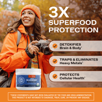 Organic Wild Blueberry Powder Brain Body Protect VIMERGY Supplements Vitamins