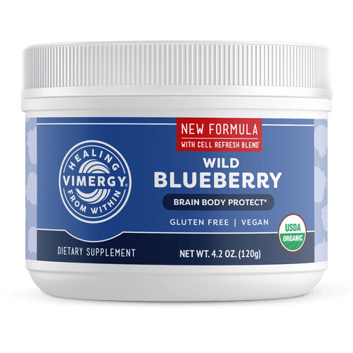 Organic Wild Blueberry Powder Brain Body Protect VIMERGY Supplements Vitamins