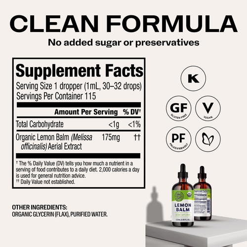 Lemon Balm Ashwagandha Brain Body Rescue Kit VIMERGY Supplements Vitamins|type_supplement_facts