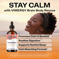 Lemon Balm Ashwagandha Brain Body Rescue Kit VIMERGY Supplements Vitamins|type_benefits
