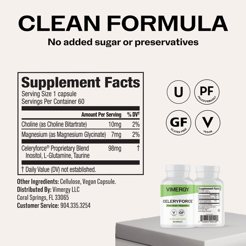 Celeryforce® VIMERGY Supplements Vitamins|type_supplement_facts