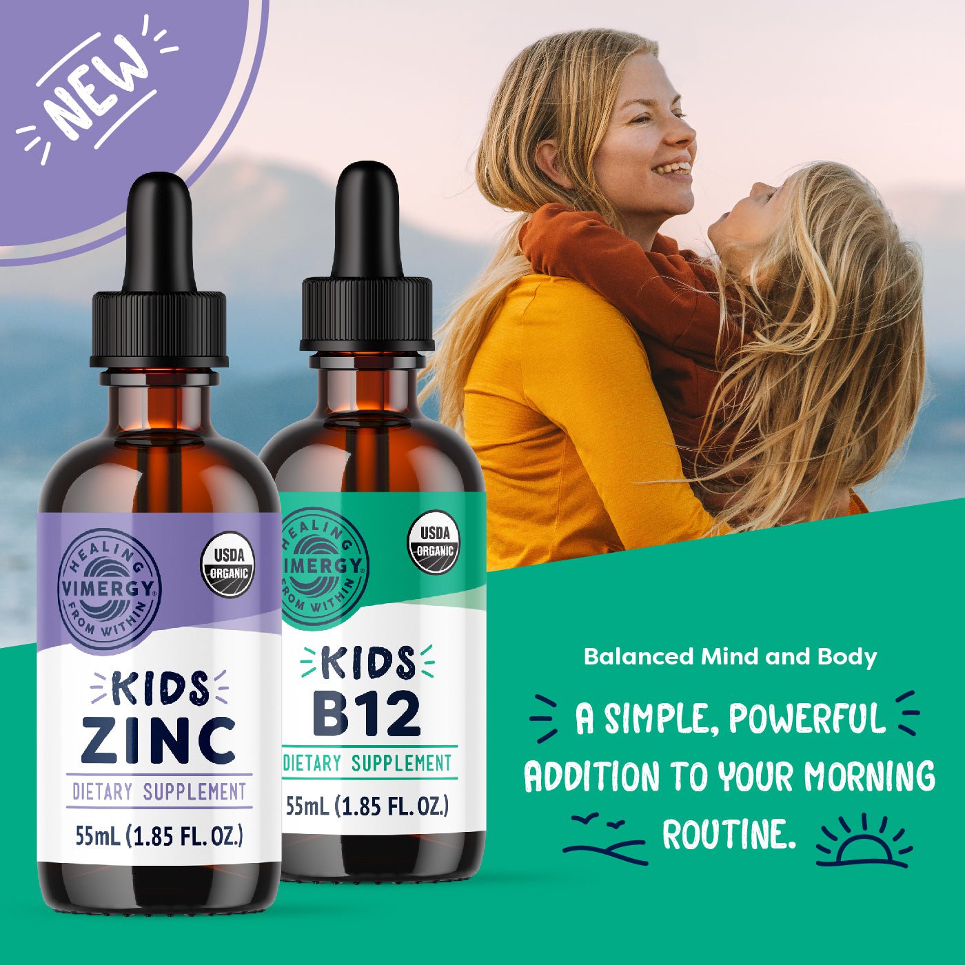 Kids Organic B-12 Vimergy Supplements Vitamins