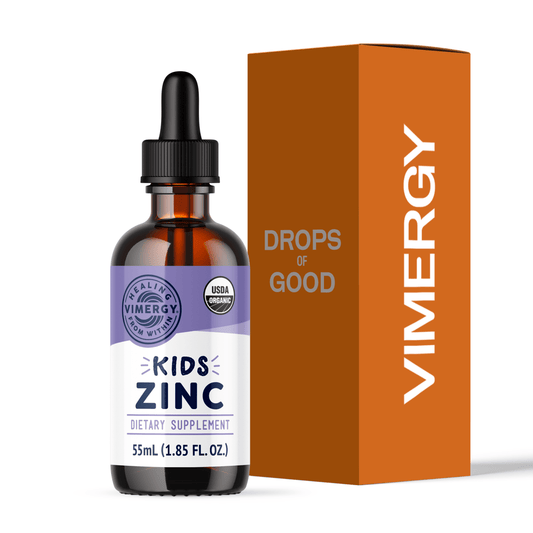 Kids Organic Liquid Zinc VIMERGY Supplements Vitamins|type_hero