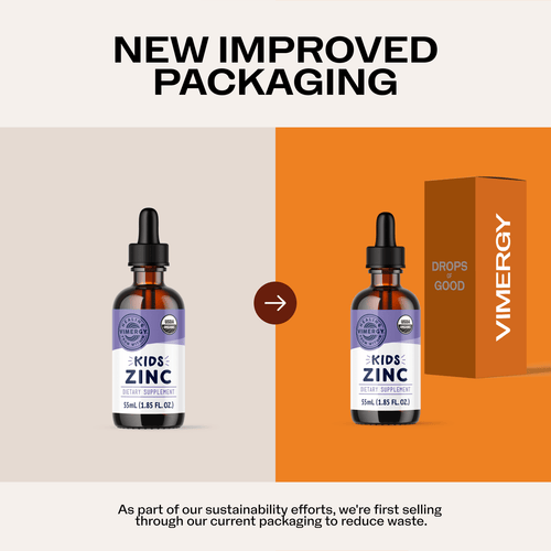 Kids Organic Liquid Zinc Vimergy Supplements Vitamins