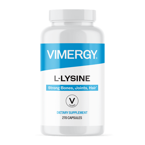 Vimergy L-Lysine 500MG Capsules, Trial Size - 90 Servings Vimergy L-Lysine 500MG Capsules, Trial Size - 90 Servings