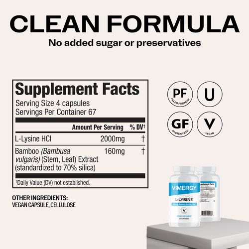 L-Lysine VIMERGY Vitamins Supplements