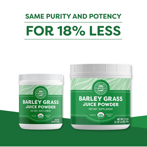 Organic Barley Grass Juice Powder Vimergy Supplements Vitamins