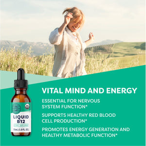 Organic Liquid B-12 Vimergy Supplements Vitamins |pdp_img_gallery_30ml