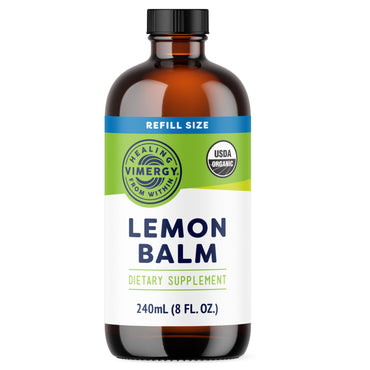 Organic Liquid Lemon Balm Vimergy Supplements Vitamins|pdp_img_gallery_Refill