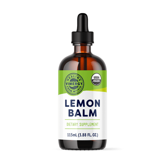 Organic Liquid Lemon Balm Vimergy Supplements Vitamins