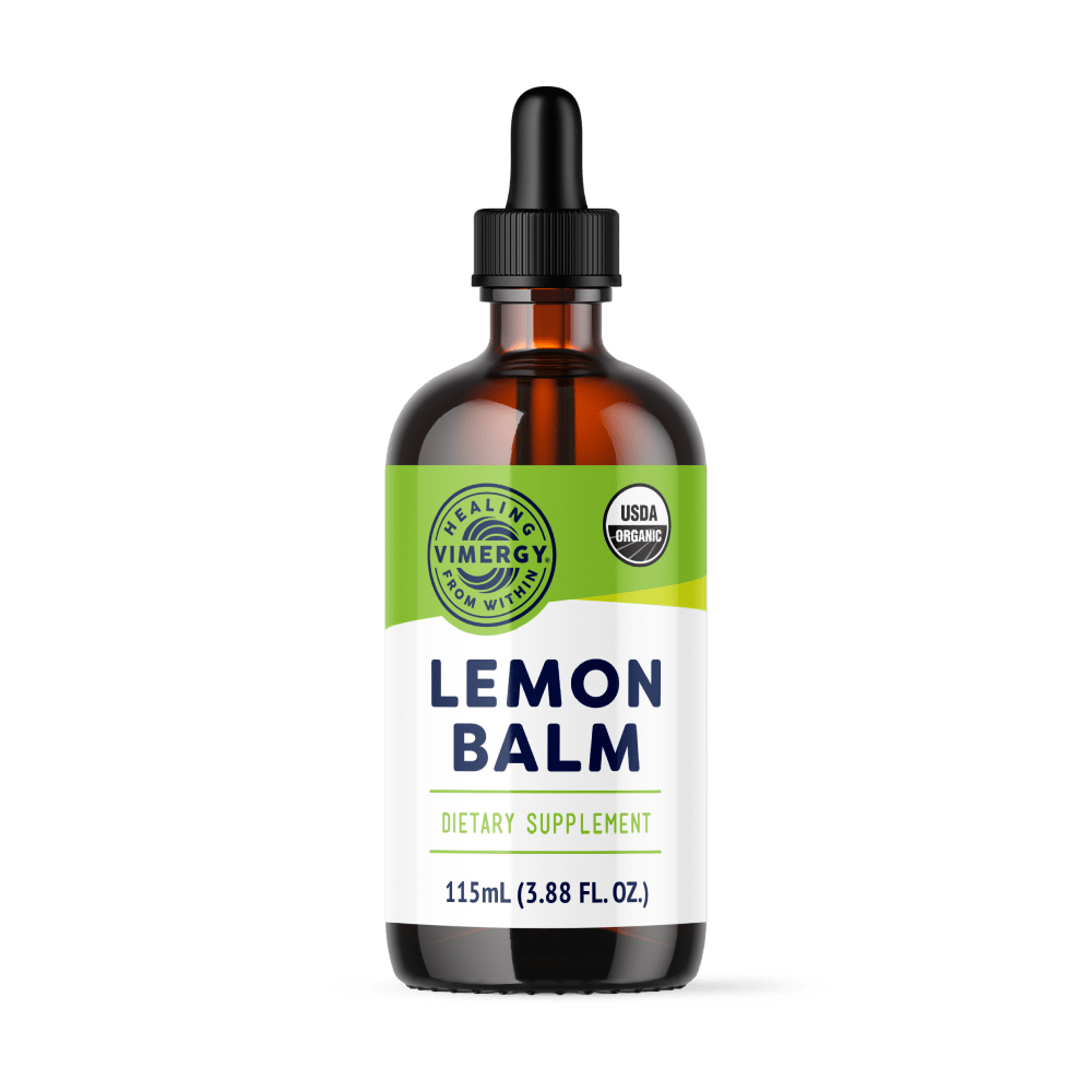 Organic Liquid Lemon Balm Vimergy Supplements Vitamins