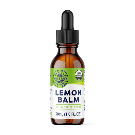 Organic Liquid Lemon Balm VIMERGY Supplements Vitamins|pdp_img_gallery_travel|type_hero