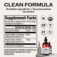 Organic Liquid Total Immune Blend* Vimergy Supplements Vitamins
