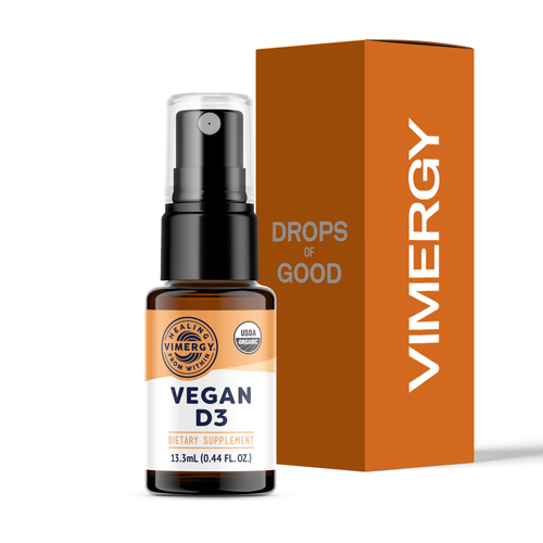 Organic Liquid Vegan D3 Vimergy Supplements Vitamins