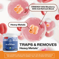 Organic Wild Blueberry Powder Brain Body Protect VIMERGY Supplements Vitamins