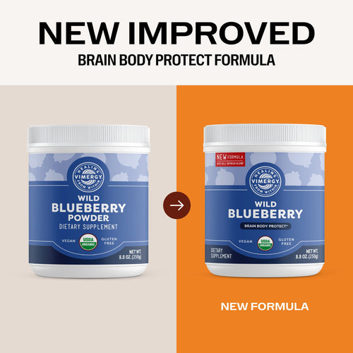 Organic Wild Blueberry Powder Brain Body Protect VIMERGY Supplements Vitamins
