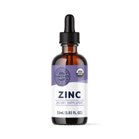 Organic Zinc Liquid 60ml Vimergy Supplements Vitamins