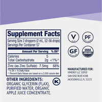 Organic Zinc Sulfate Vimergy Supplements Vitamins