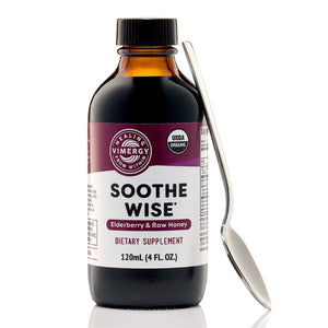 Soothe Wise* Elderberry & Raw Honey Syrup Vimergy Supplements Vitamins