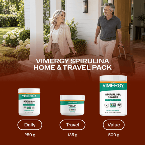 Spirulina Powder Home & Travel Kit