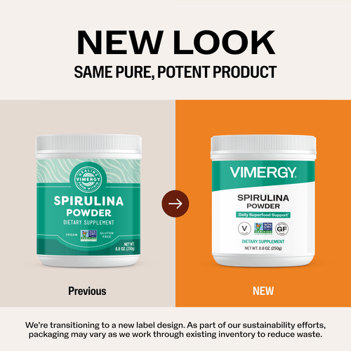 USA Grown Spirulina VIMERGY Supplements Vitamins 