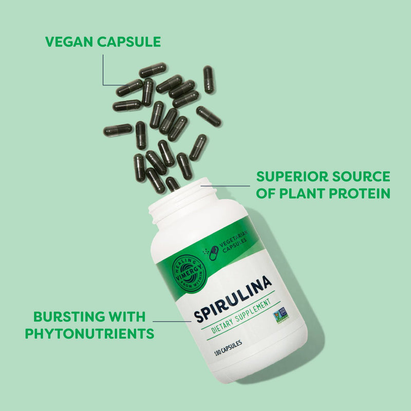 Spirulina Capsules Spirulina Vitamins Vimergy
