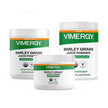 USDA Organic Barley Grass Juice Powder Home & Travel Kit