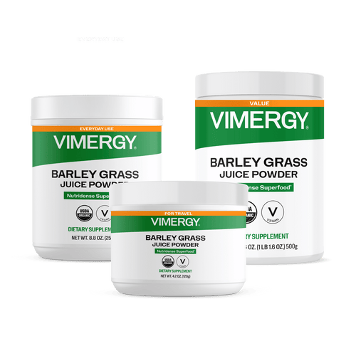 USDA Organic Barley Grass Juice Powder Home & Travel Kit