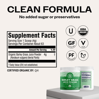 Organic Barley Grass Juice VIMERGY Supplements Vitamins 