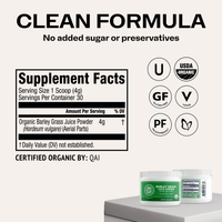 Organic Barley Grass Juice VIMERGY Supplements Vitamins 