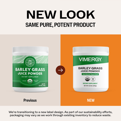 Organic Barley Grass Juice VIMERGY Supplements Vitamins 