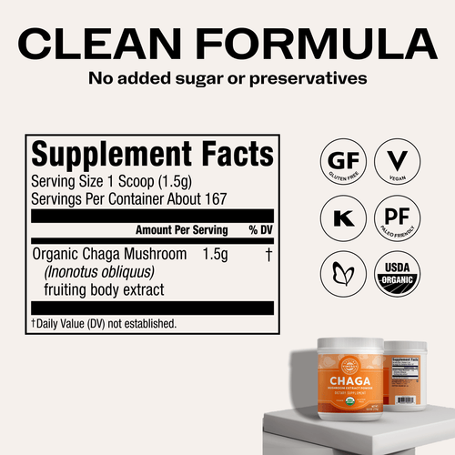 Organic Chaga VIMERGY Supplements Vitamins 