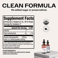 Organic Liquid Ashwagandha VIMERGY Supplements Vitamins